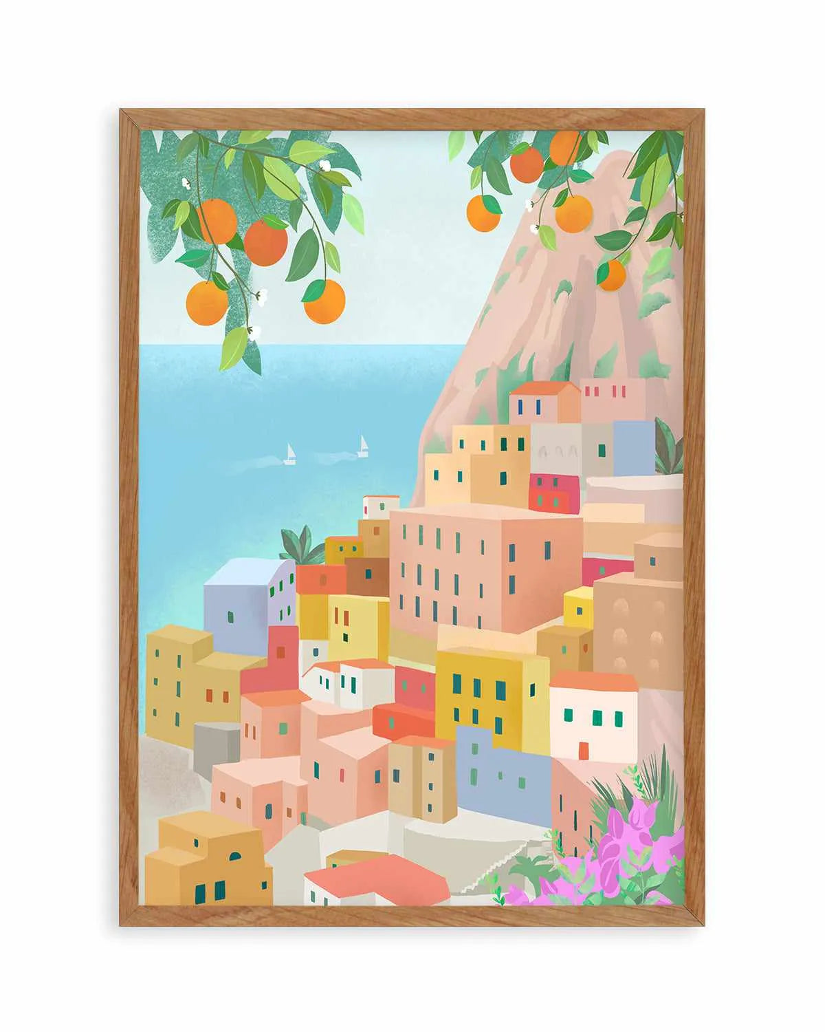 Amalfi Coast, Italy by Petra Lizde Art Print from Olive et Oriel where you can shop wallpaper and artworks online