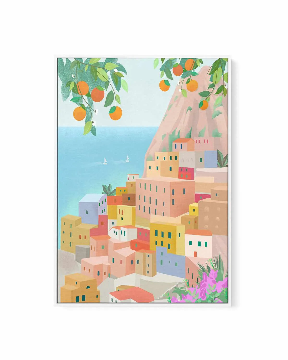 Amalfi Coast, Italy by Petra Lizde | Framed Canvas Art Print from Olive et Oriel where you can shop wallpaper and artworks online