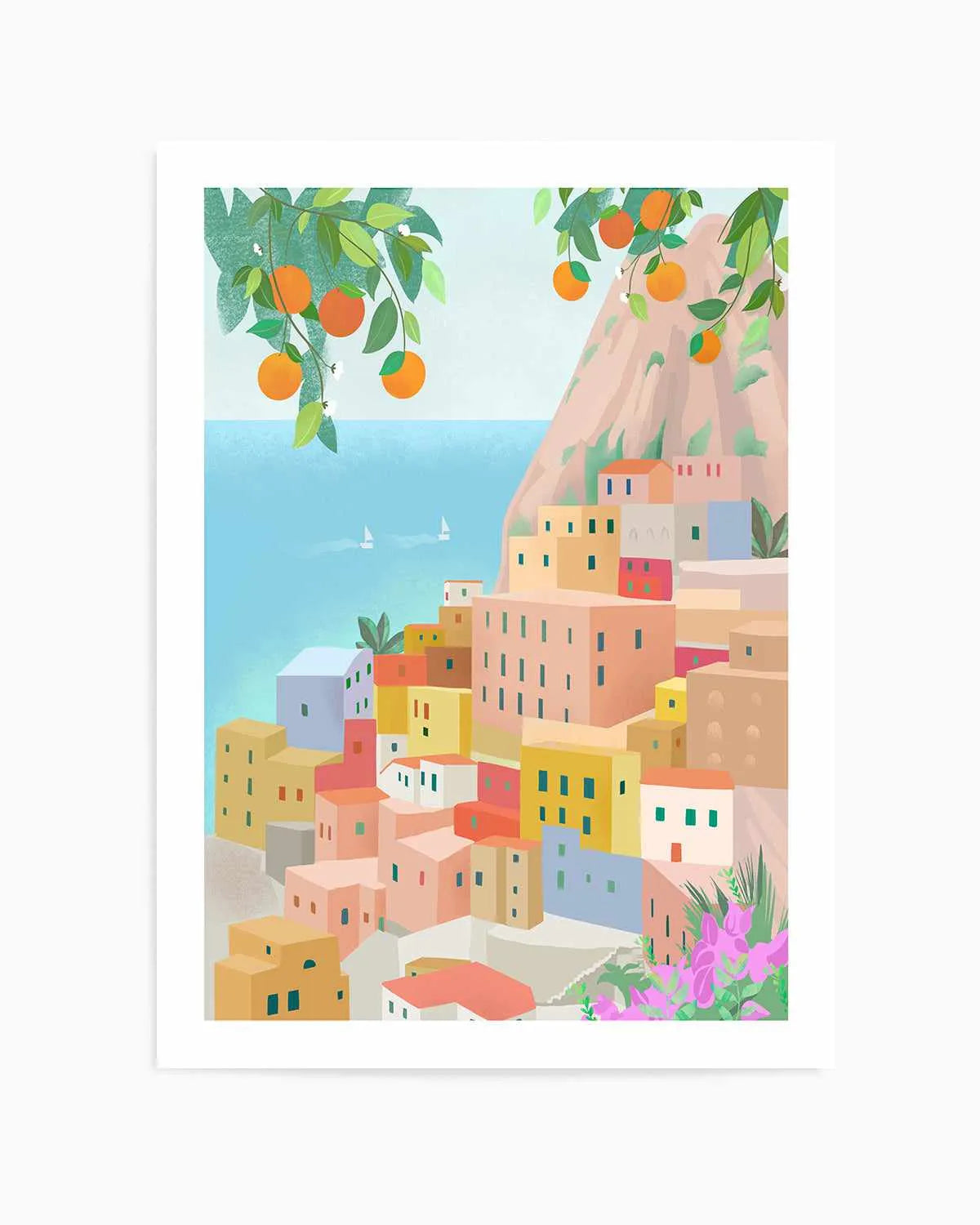 Amalfi Coast, Italy by Petra Lizde Art Print from Olive et Oriel where you can shop wallpaper and artworks online