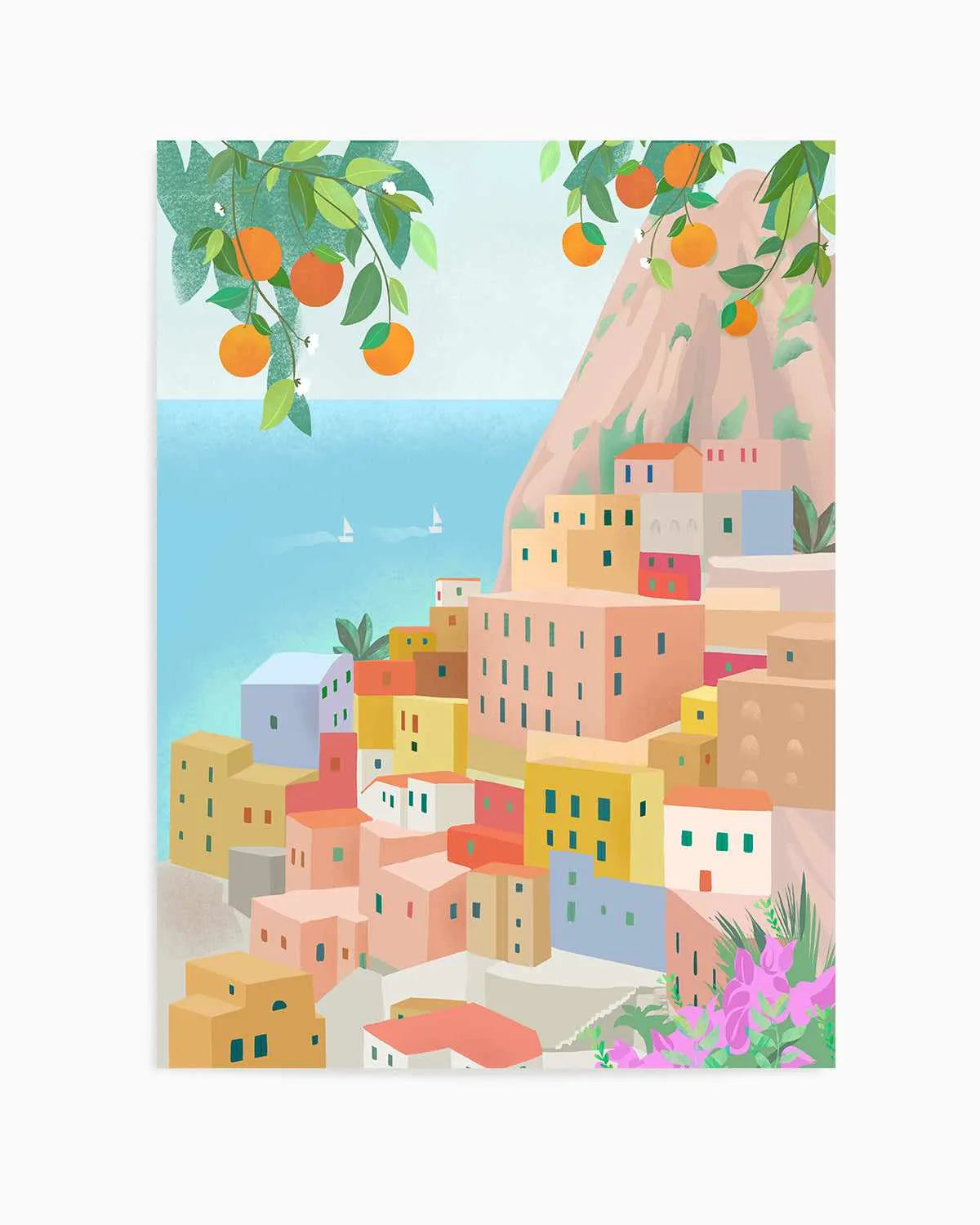 Amalfi Coast, Italy by Petra Lizde Art Print from Olive et Oriel where you can shop wallpaper and artworks online