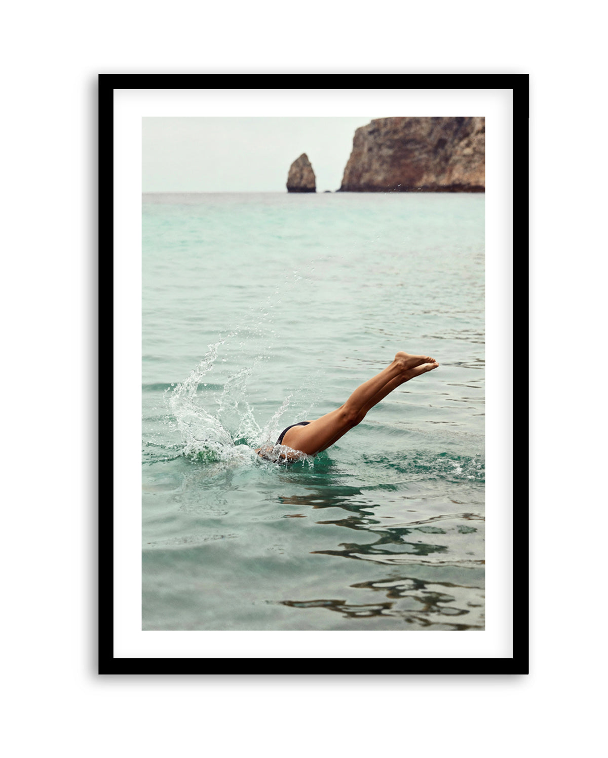 Amalfi Dive | Art Print from Olive et Oriel where you can shop wallpaper and artworks online