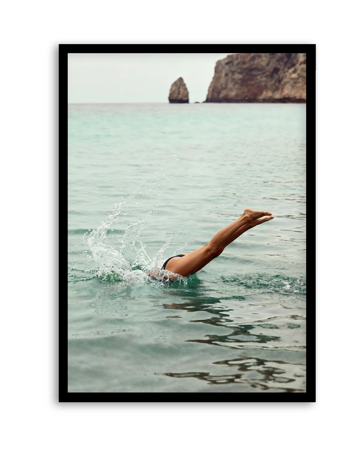 Amalfi Dive | Art Print from Olive et Oriel where you can shop wallpaper and artworks online