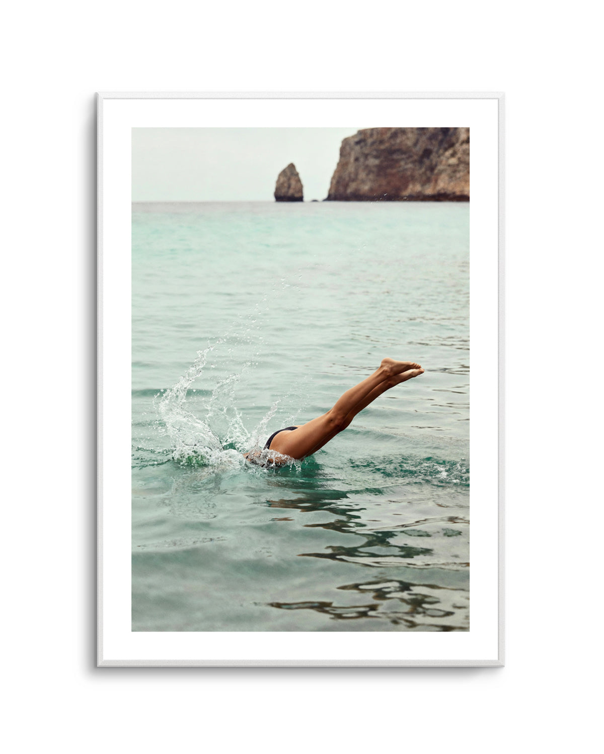 Amalfi Dive | Art Print from Olive et Oriel where you can shop wallpaper and artworks online