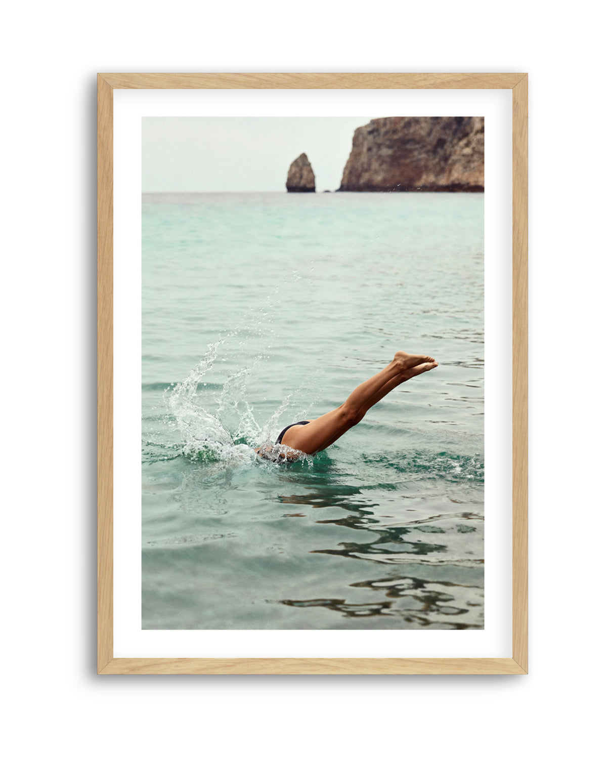 Amalfi Dive | Art Print from Olive et Oriel where you can shop wallpaper and artworks online