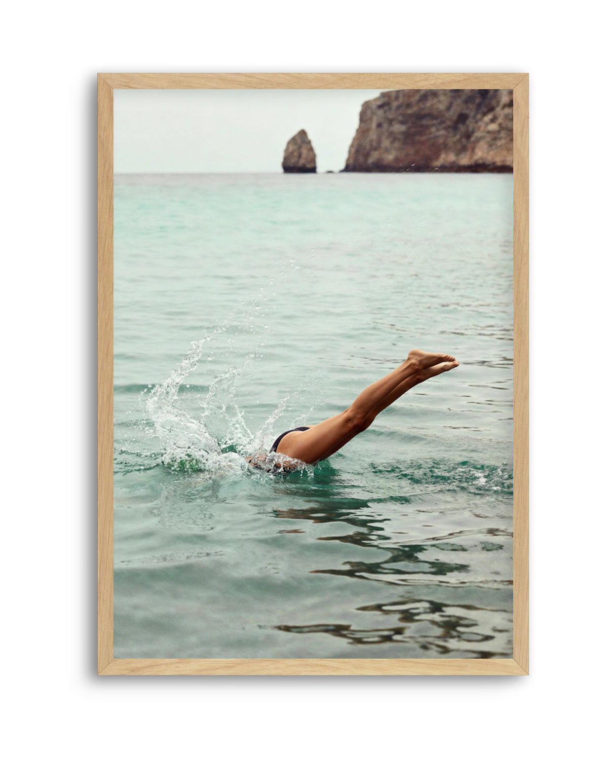 Amalfi Dive | Art Print from Olive et Oriel where you can shop wallpaper and artworks online