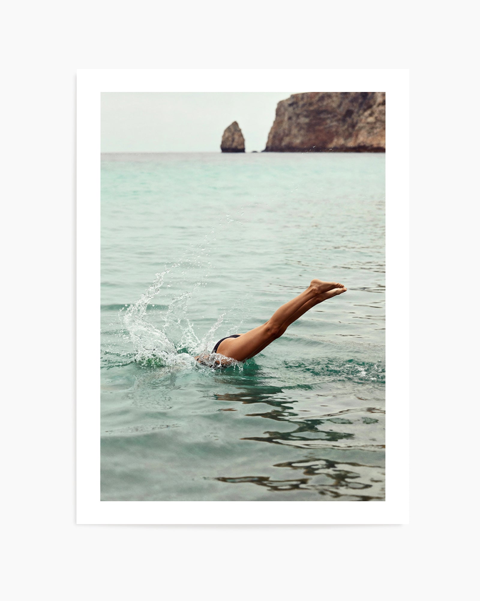 Amalfi Dive | Art Print from Olive et Oriel where you can shop wallpaper and artworks online
