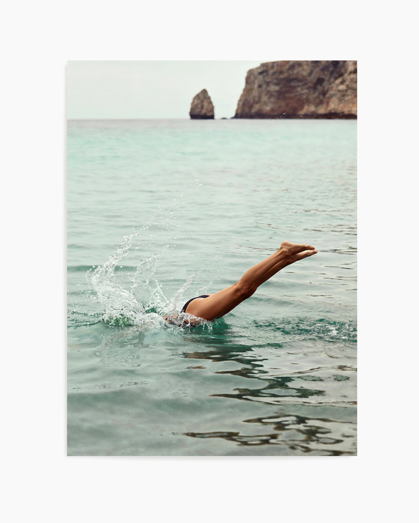 Amalfi Dive | Art Print from Olive et Oriel where you can shop wallpaper and artworks online