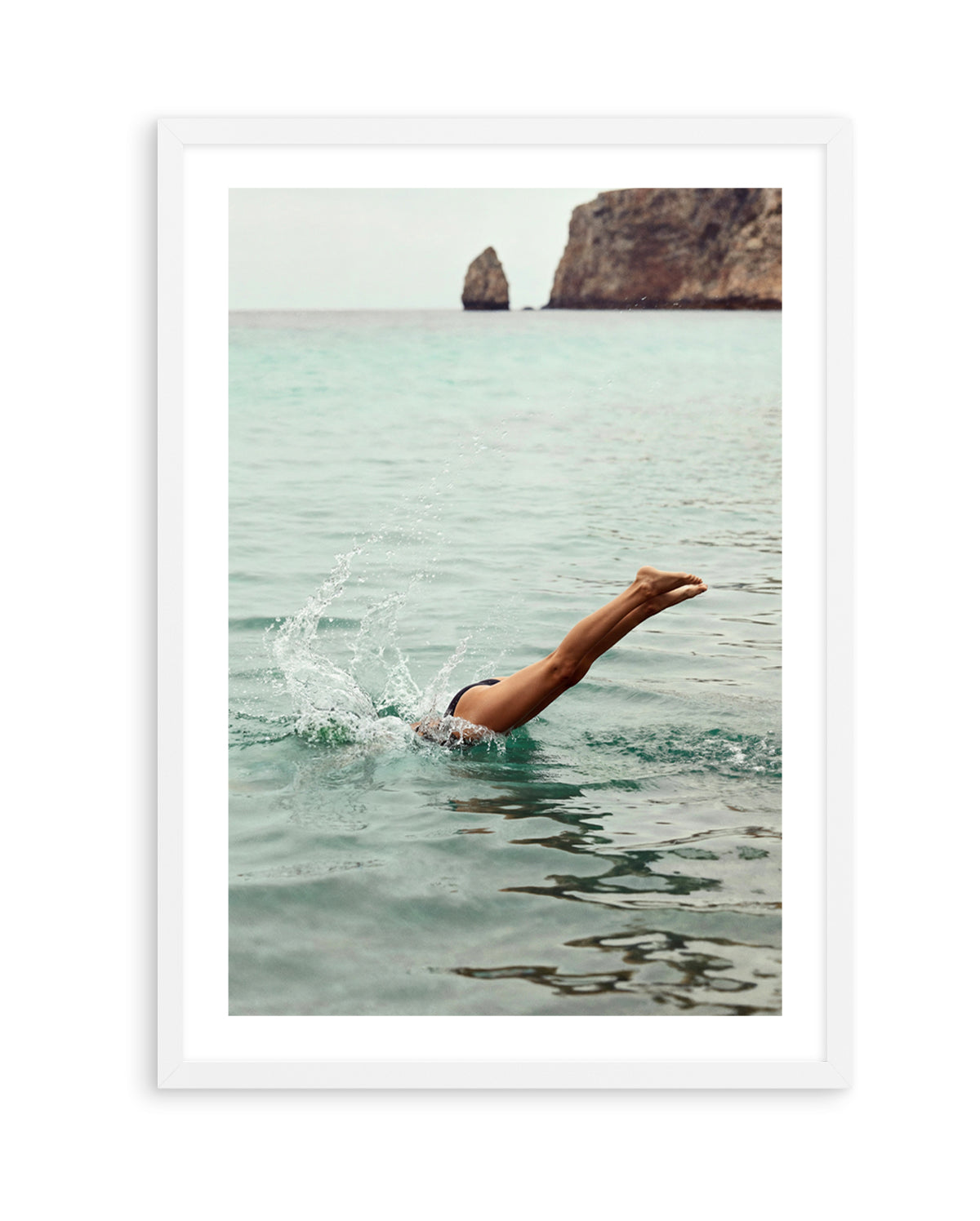 Amalfi Dive | Art Print from Olive et Oriel where you can shop wallpaper and artworks online