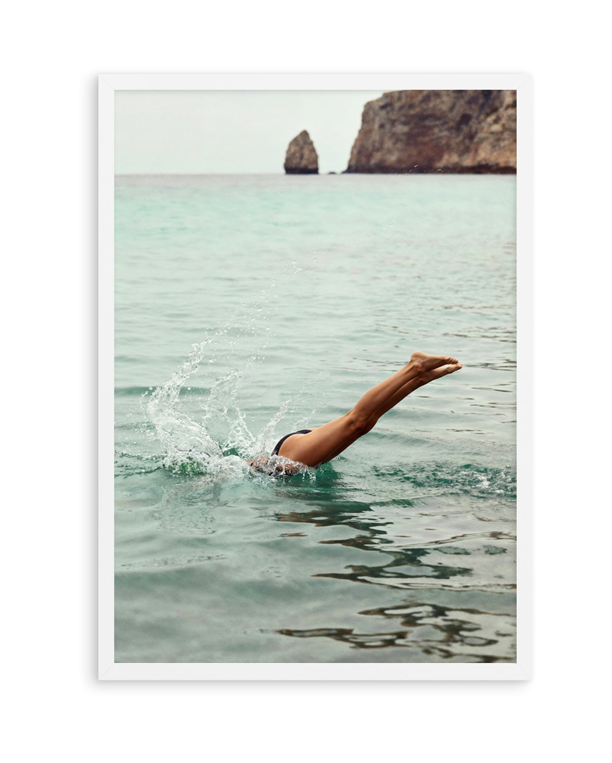 Amalfi Dive | Art Print from Olive et Oriel where you can shop wallpaper and artworks online