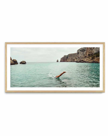 Amalfi Dive LS | Panoramic Art Print from Olive et Oriel where you can shop wallpaper and artworks online