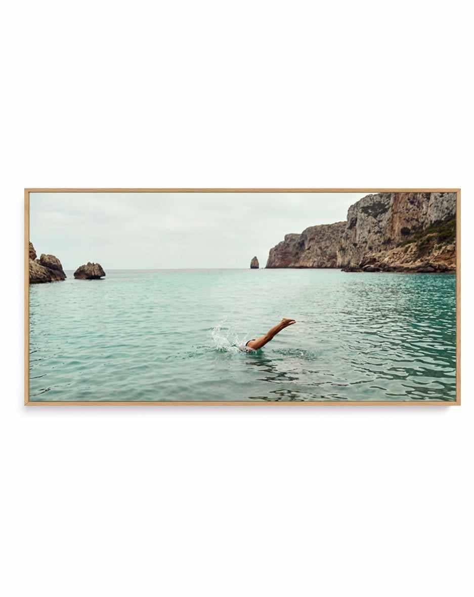 Amalfi Dive LS | Panoramic Canvas Art Print from Olive et Oriel where you can shop wallpaper and artworks online