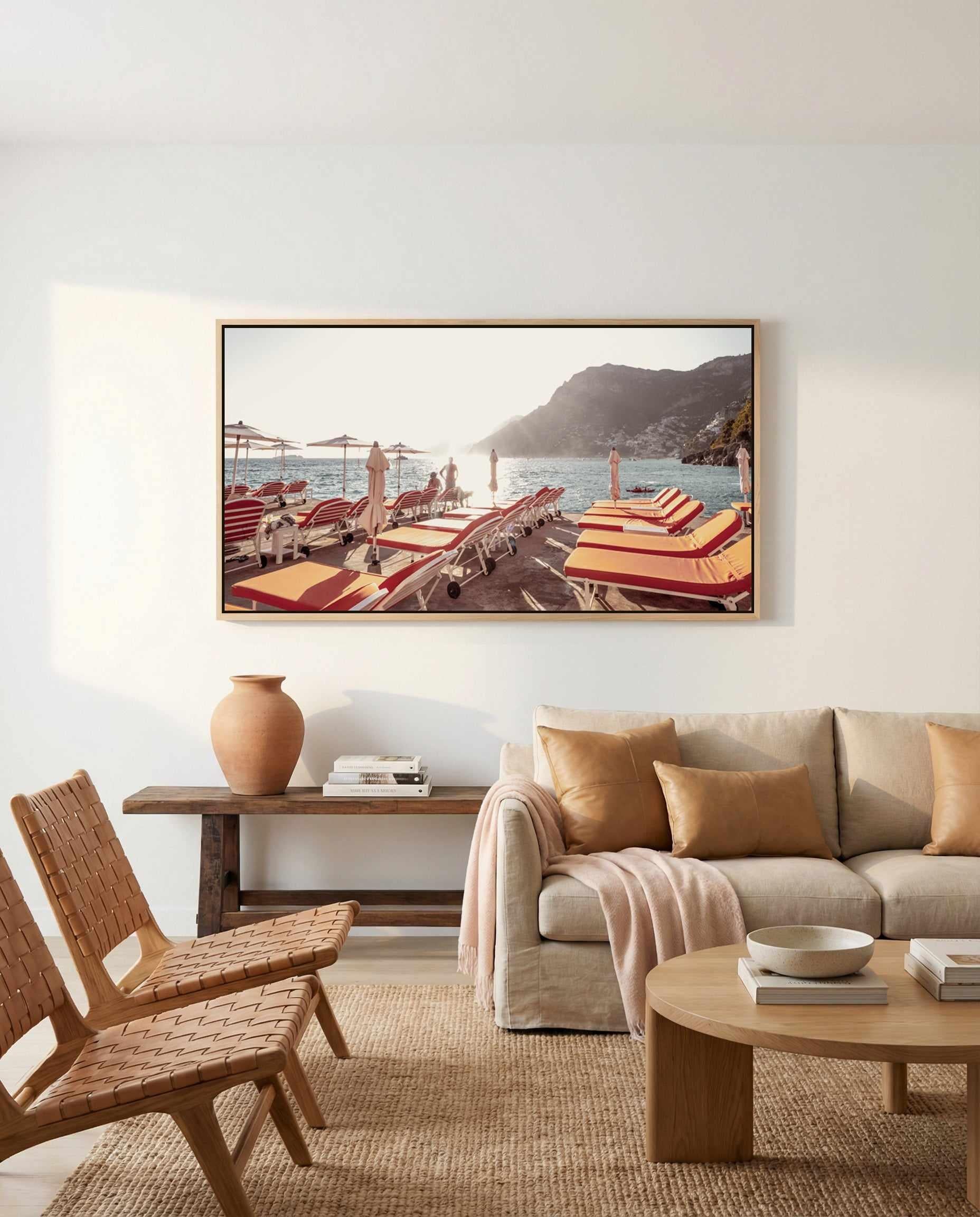 Amalfi Forever by Teigan Geercke | Panoramic Canvas Art Print from Olive et Oriel where you can shop wallpaper and artworks online