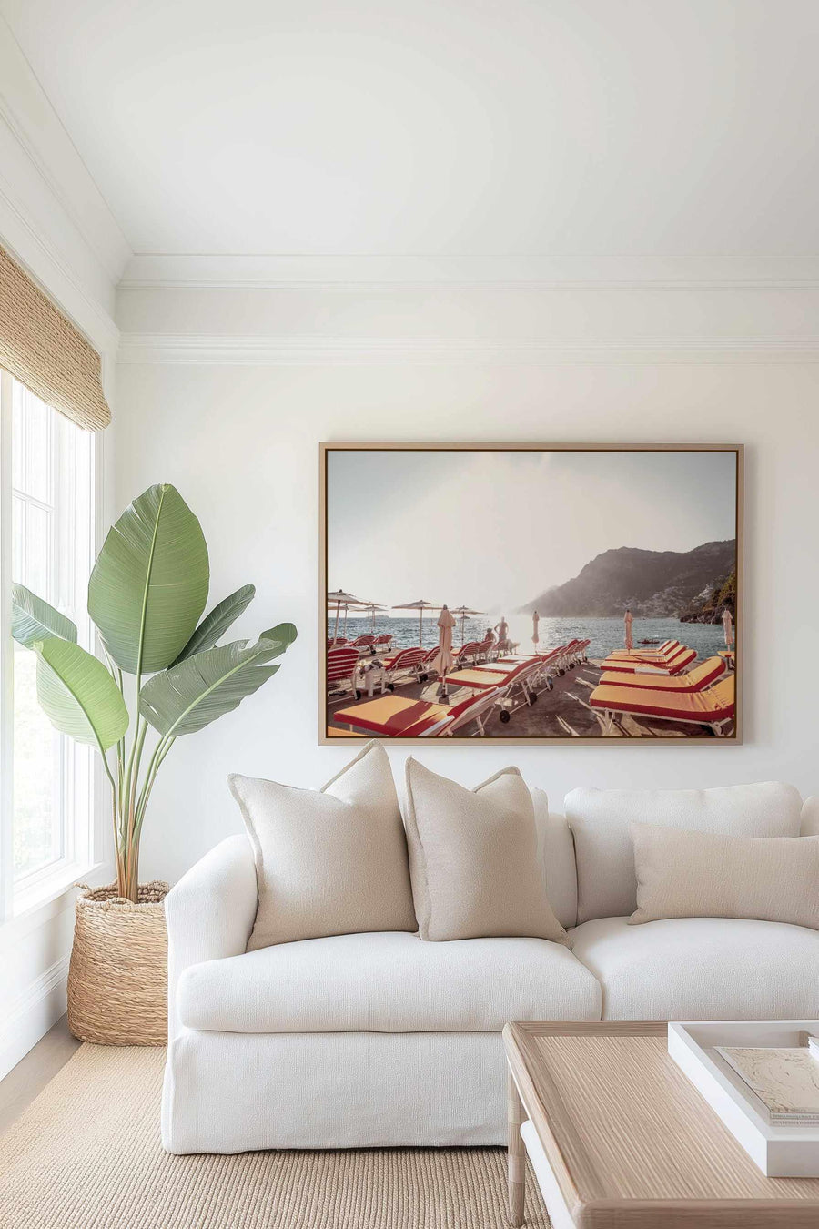 Amalfi Forever by Teigan Geercke | Framed Canvas Art Print from Olive et Oriel where you can shop wallpaper and artworks online