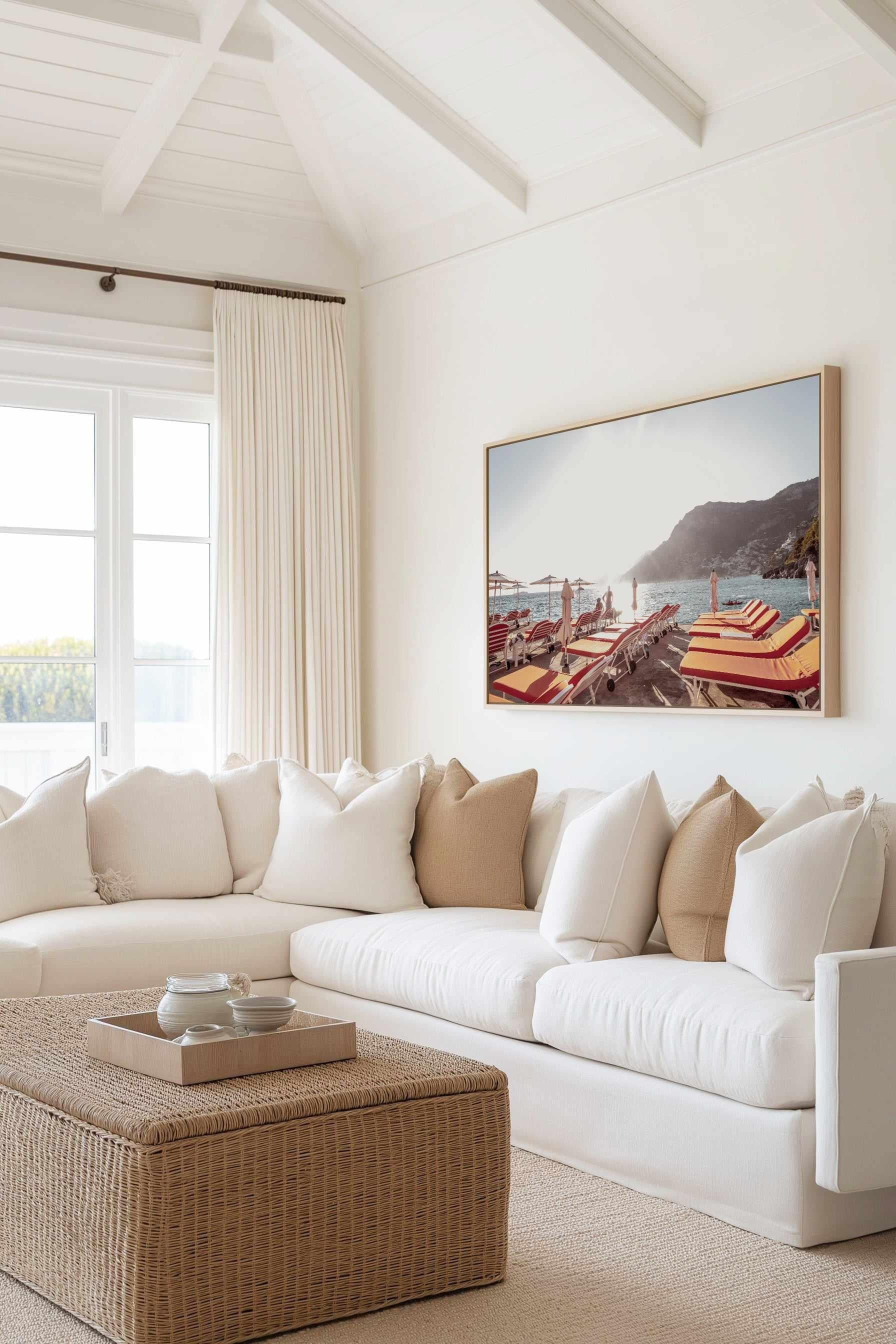 Amalfi Forever by Teigan Geercke | Framed Canvas Art Print from Olive et Oriel where you can shop wallpaper and artworks online