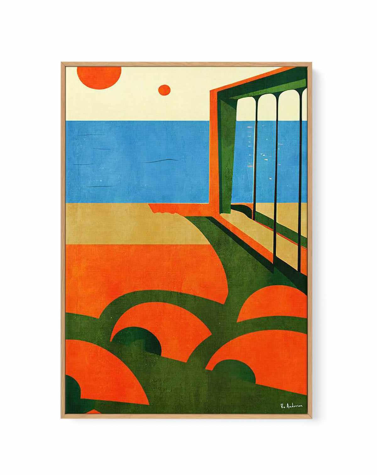 Amalfi, Italy (1964) By Bo Anderson | Framed Canvas Art Print