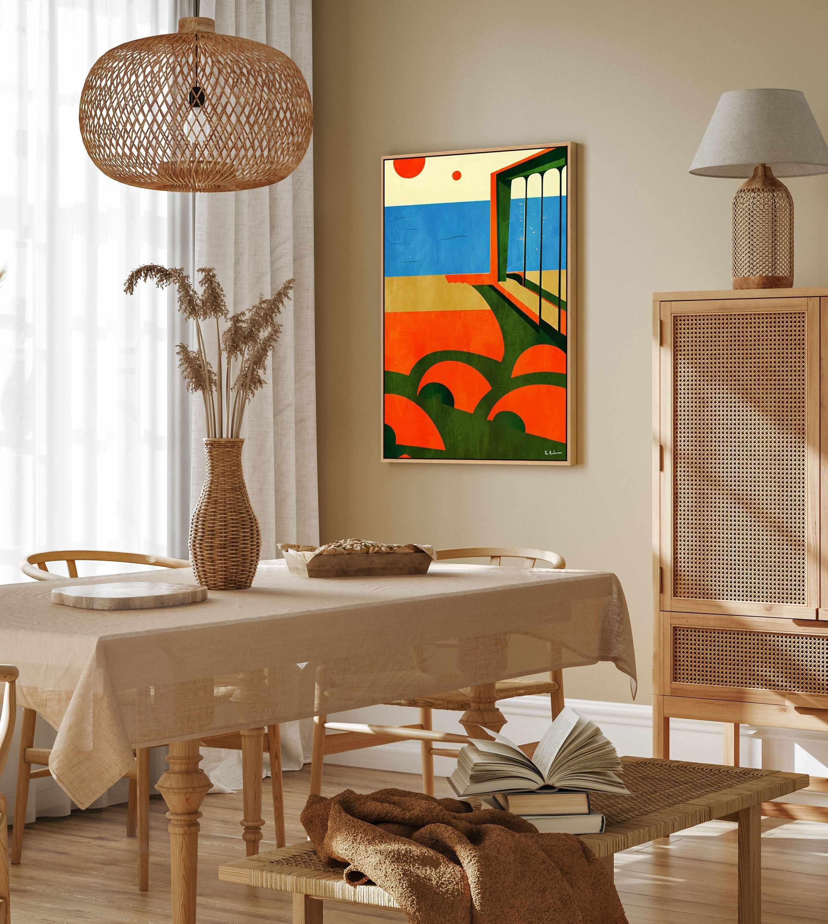 Amalfi, Italy (1964) By Bo Anderson | Framed Canvas Art Print