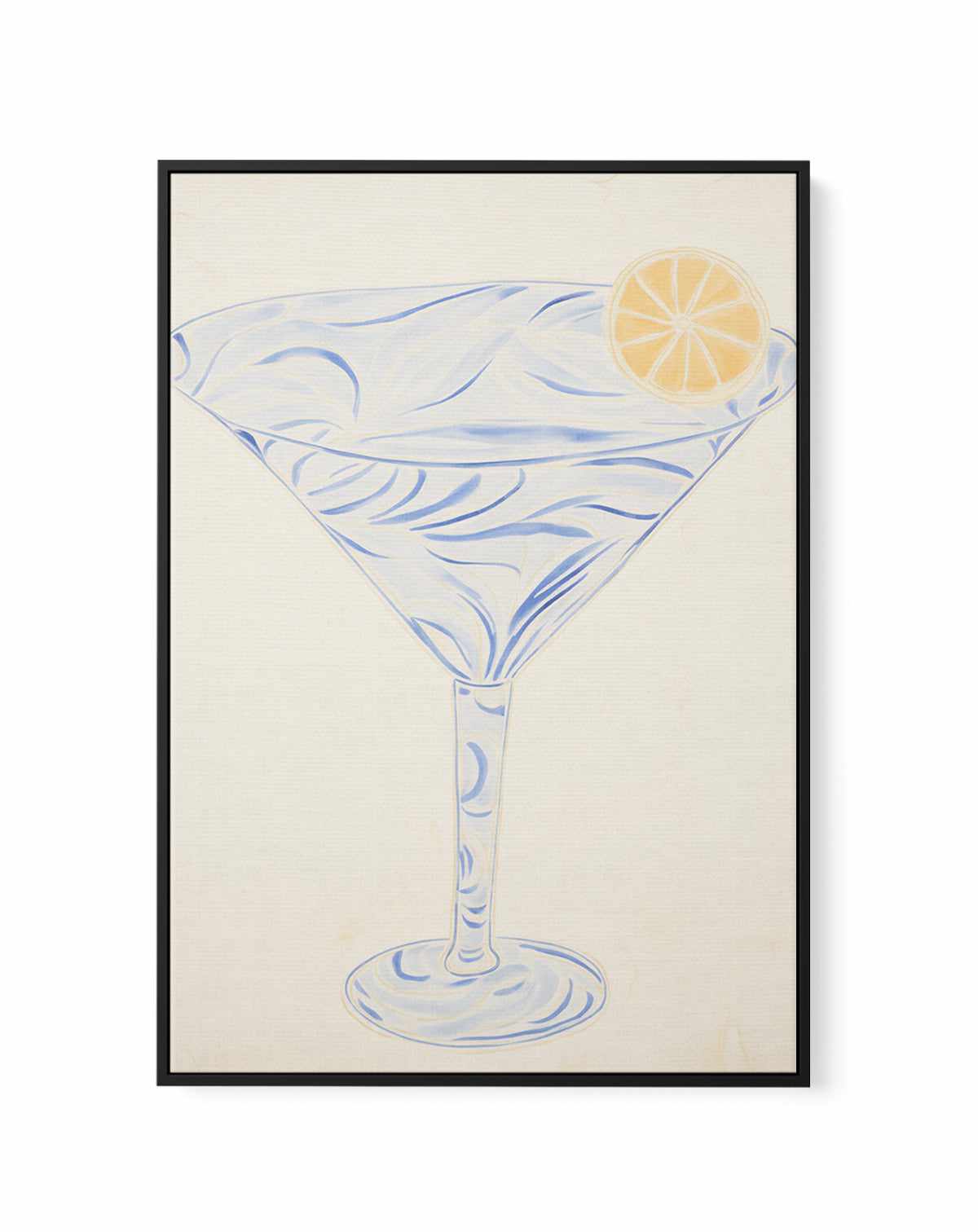 Amalfi Martini | Framed Canvas Art Print