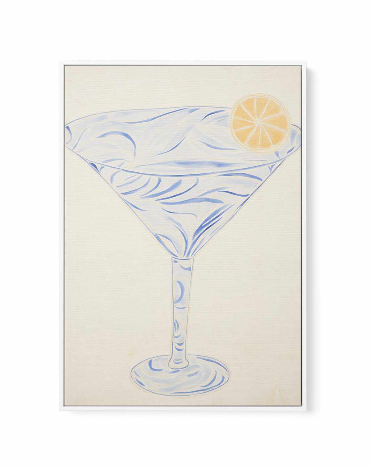 Amalfi Martini | Framed Canvas Art Print