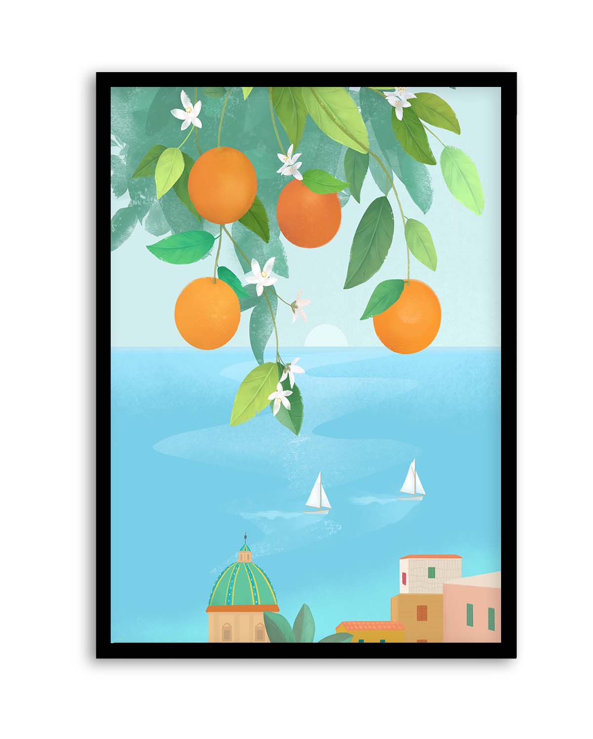 Amalfi Oranges By Petra Lizde | Art Print