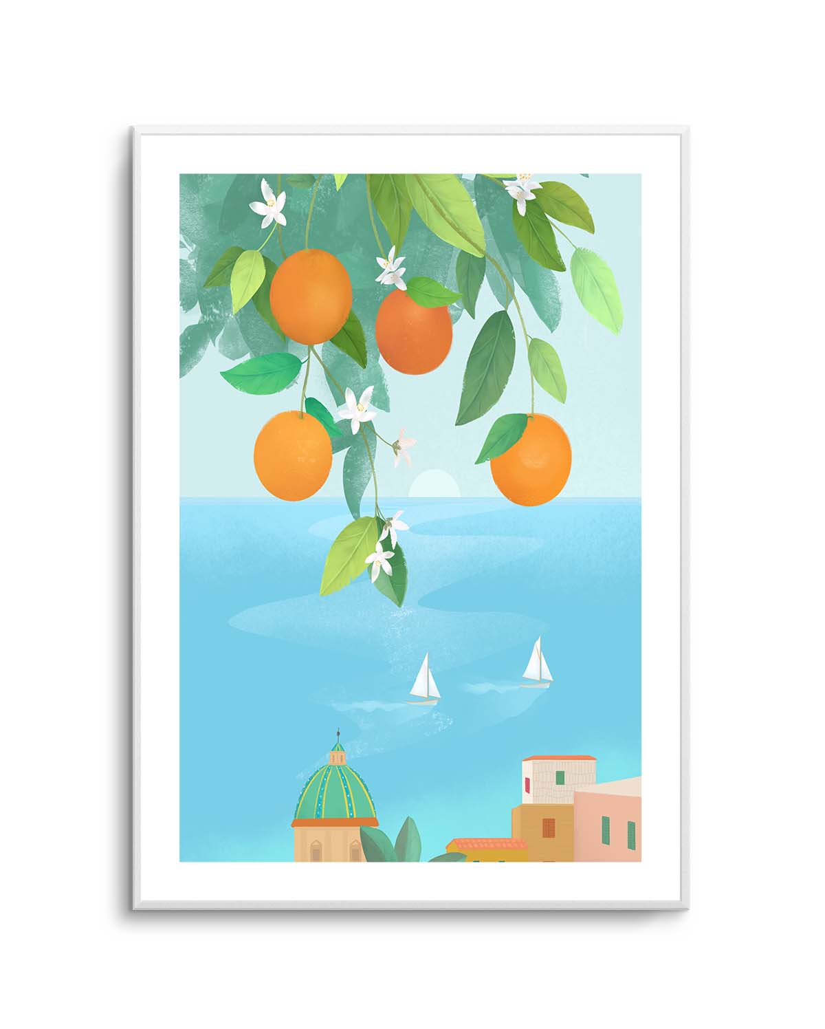 Amalfi Oranges By Petra Lizde | Art Print