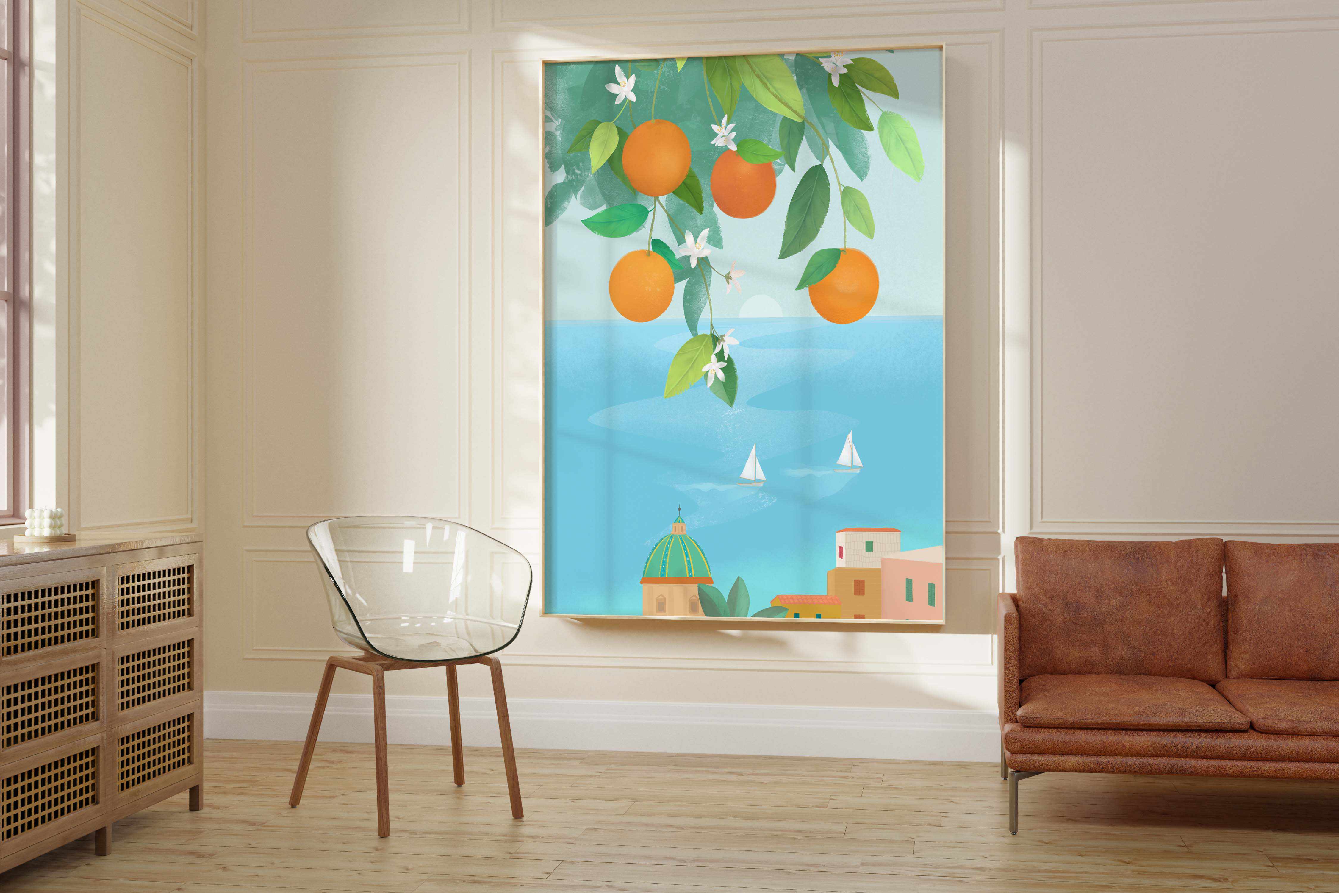 Amalfi Oranges By Petra Lizde | Art Print