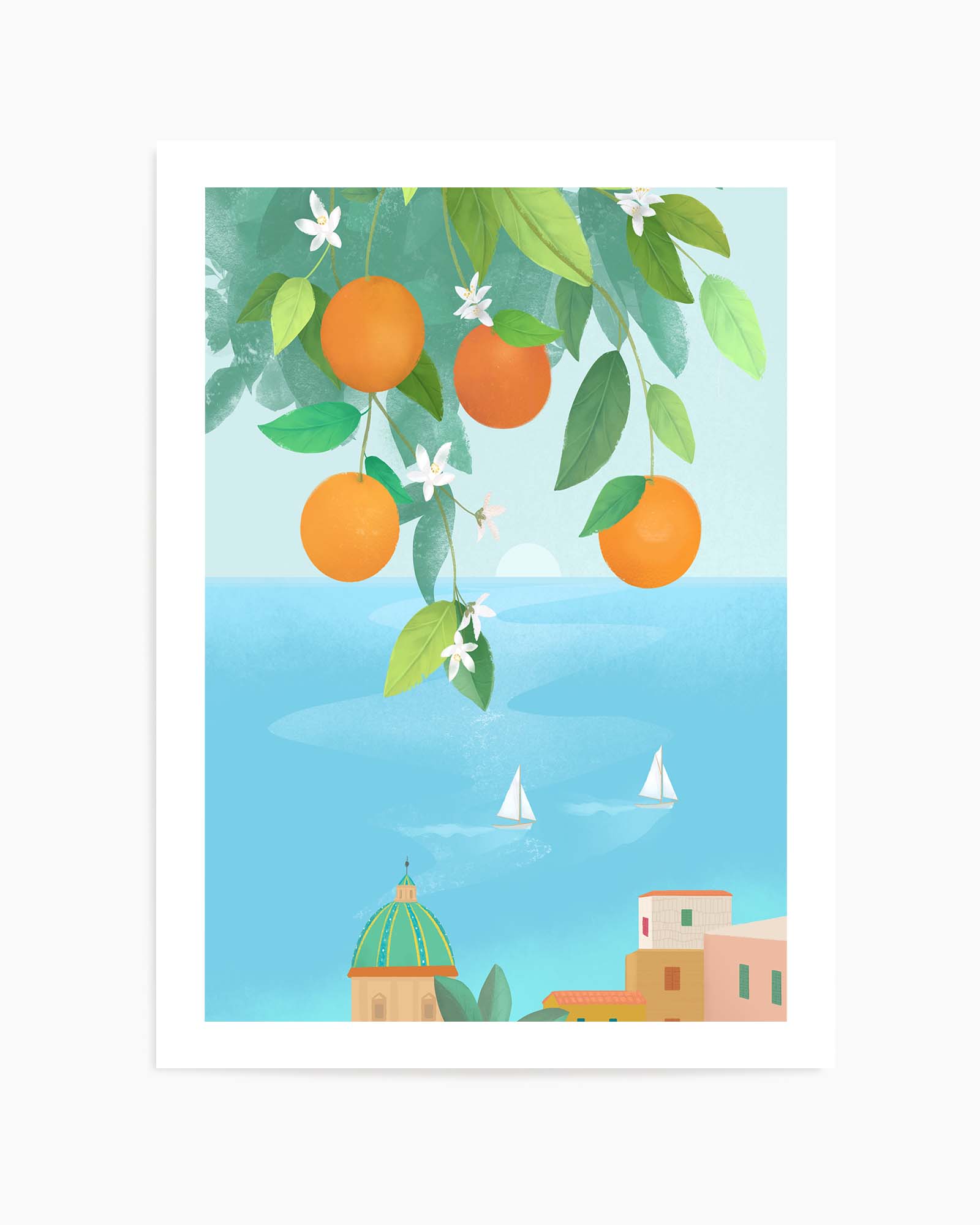 Amalfi Oranges By Petra Lizde | Art Print