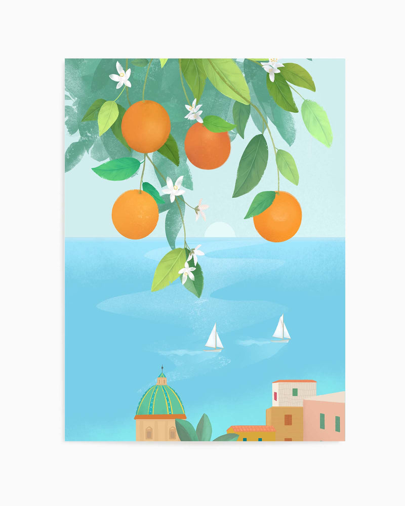 Amalfi Oranges By Petra Lizde | Art Print