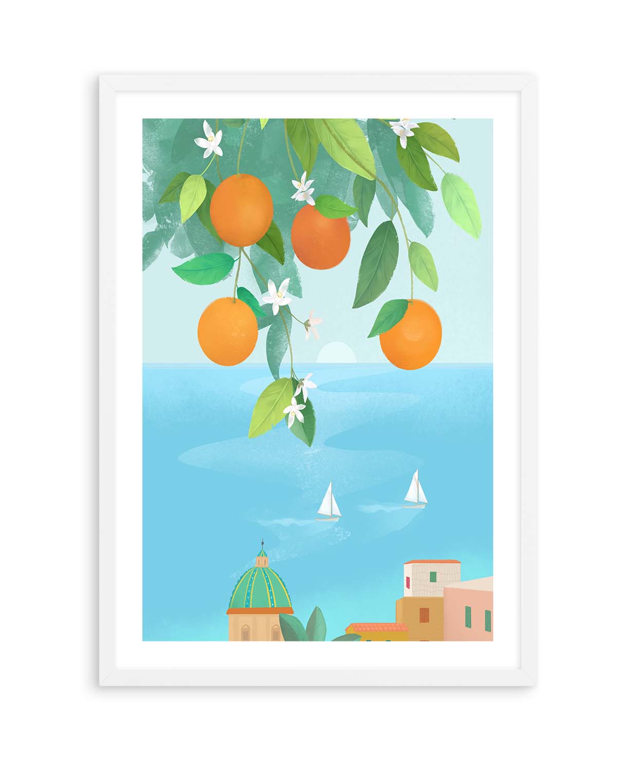 Amalfi Oranges By Petra Lizde | Art Print