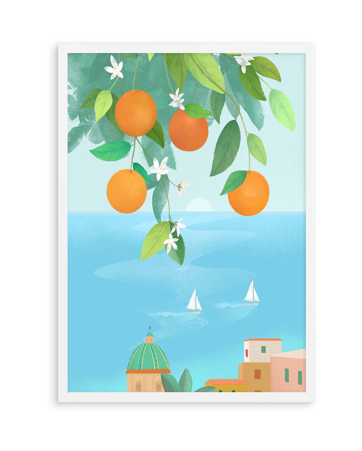 Amalfi Oranges By Petra Lizde | Art Print