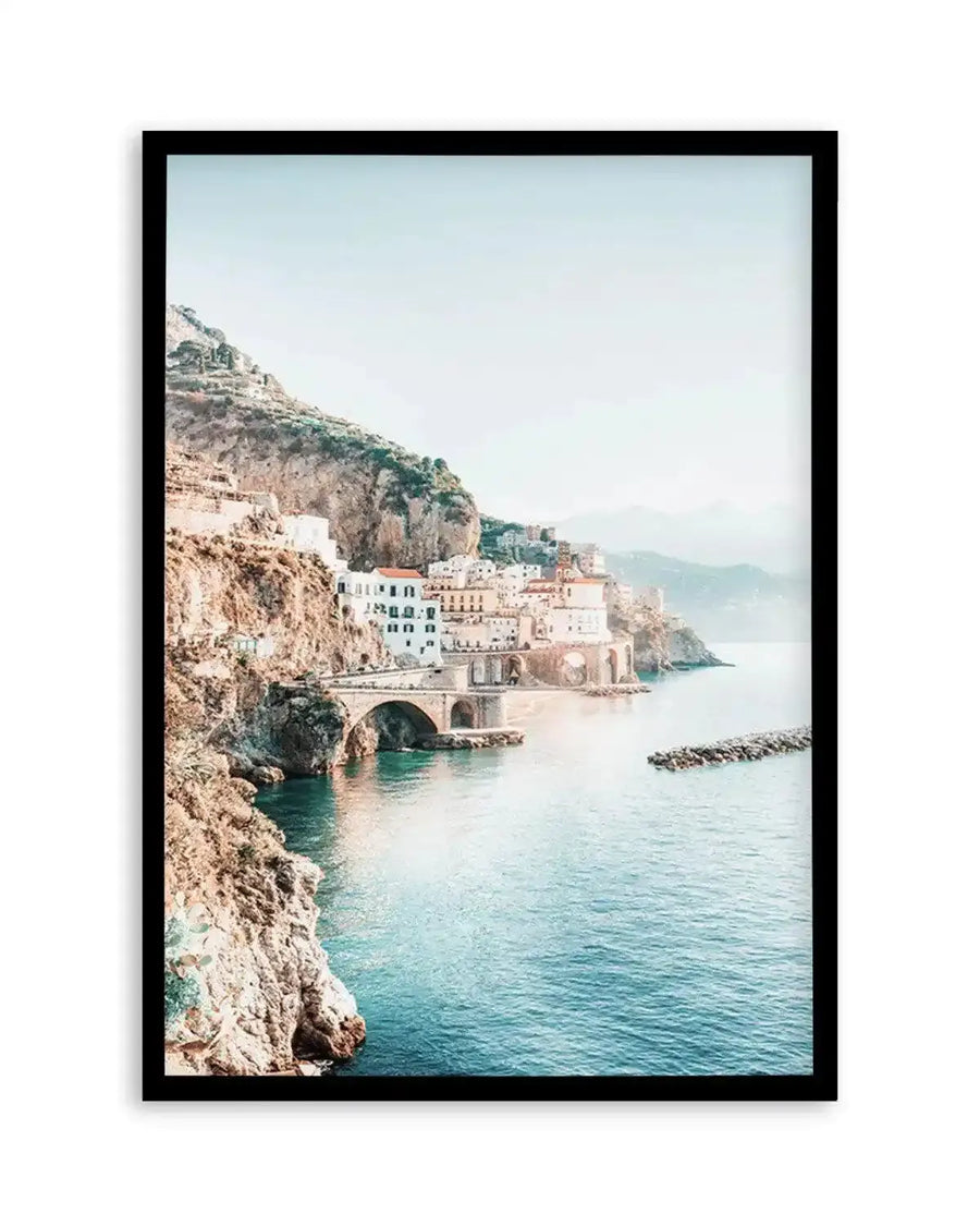 Amalfi Sunsets I Art Print from Olive et Oriel where you can shop wallpaper and artworks online