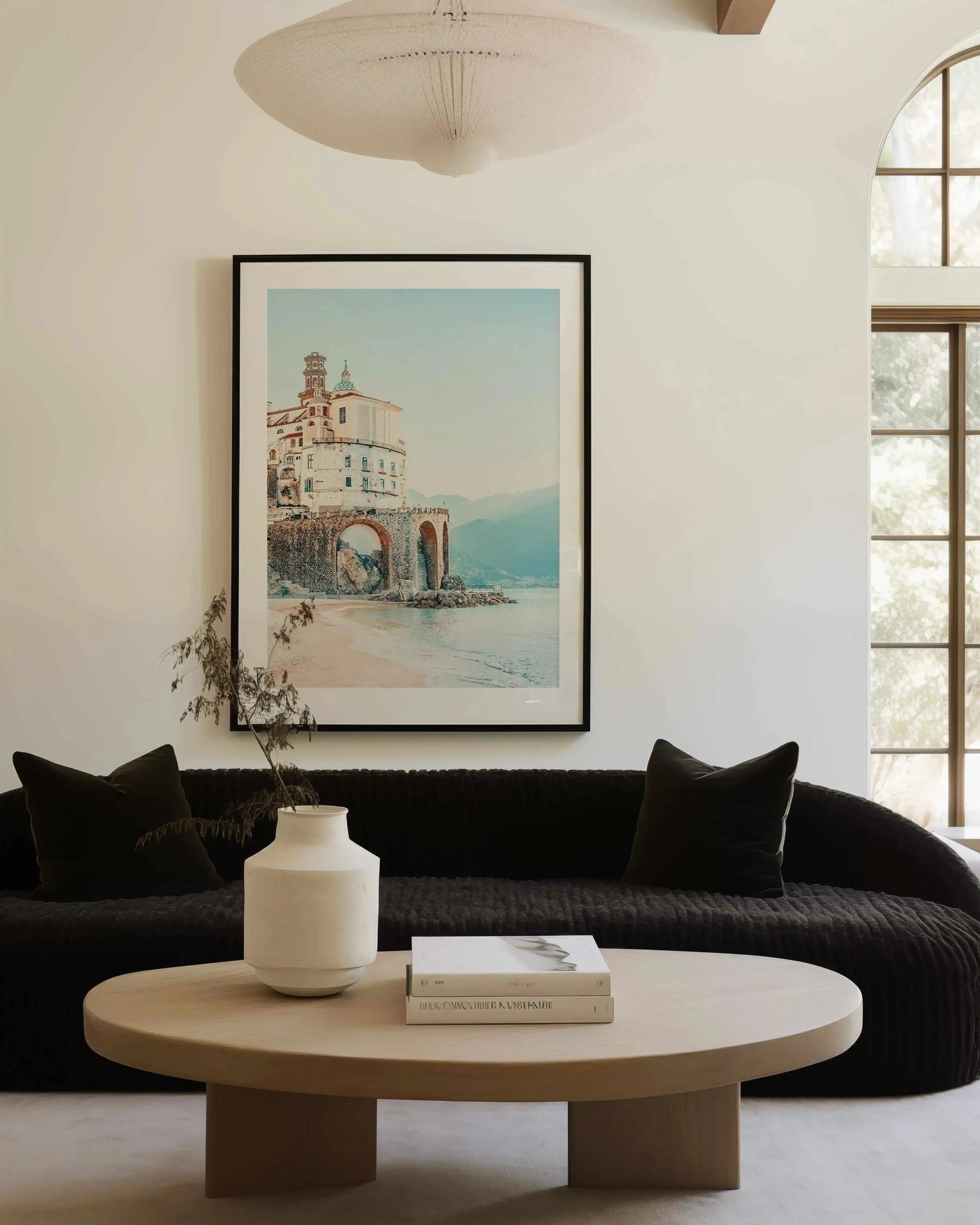 Amalfi Sunsets II Art Print from Olive et Oriel where you can shop wallpaper and artworks online