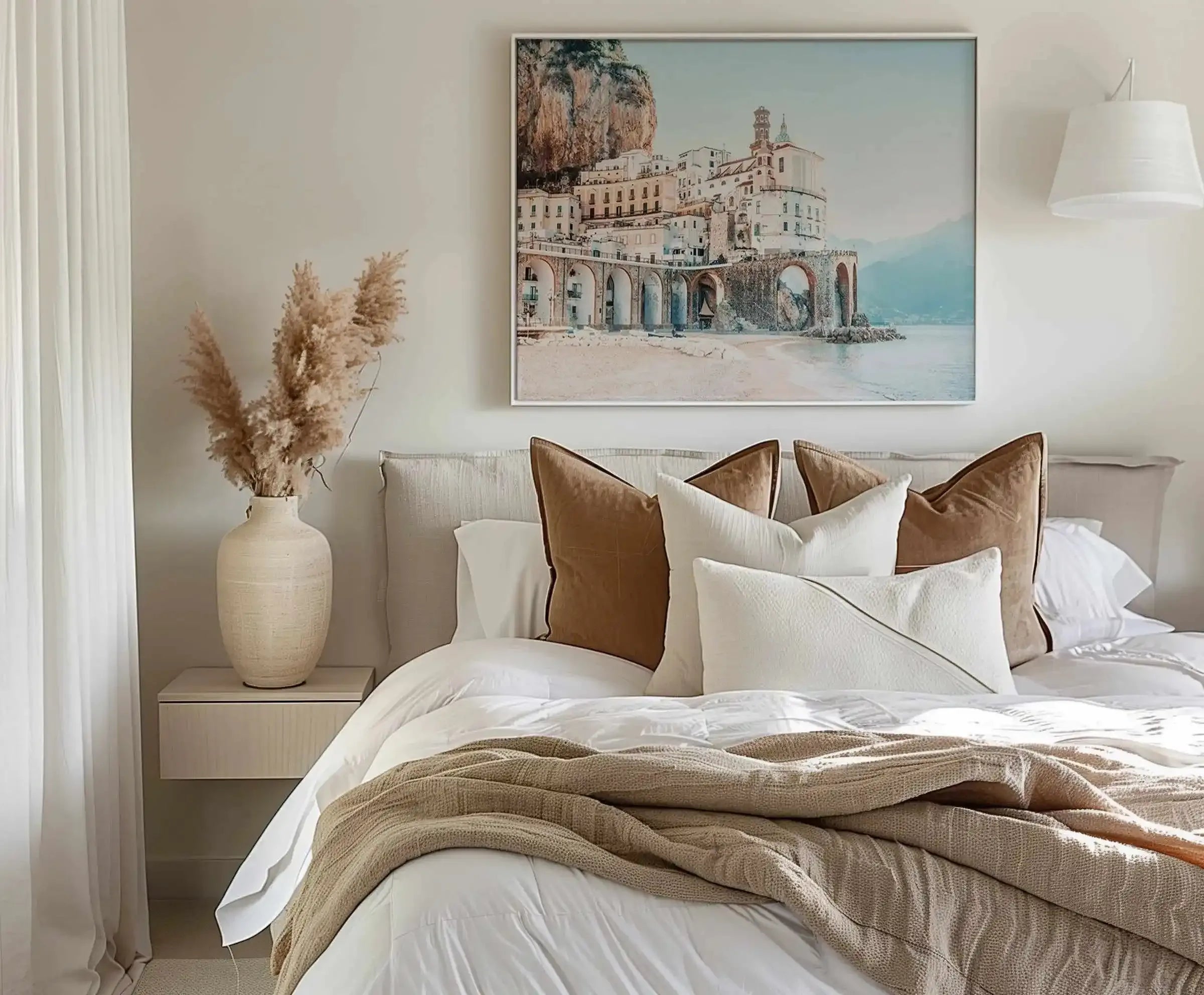 Amalfi Sunsets II | LS | Framed Canvas Art Print from Olive et Oriel where you can shop wallpaper and artworks online