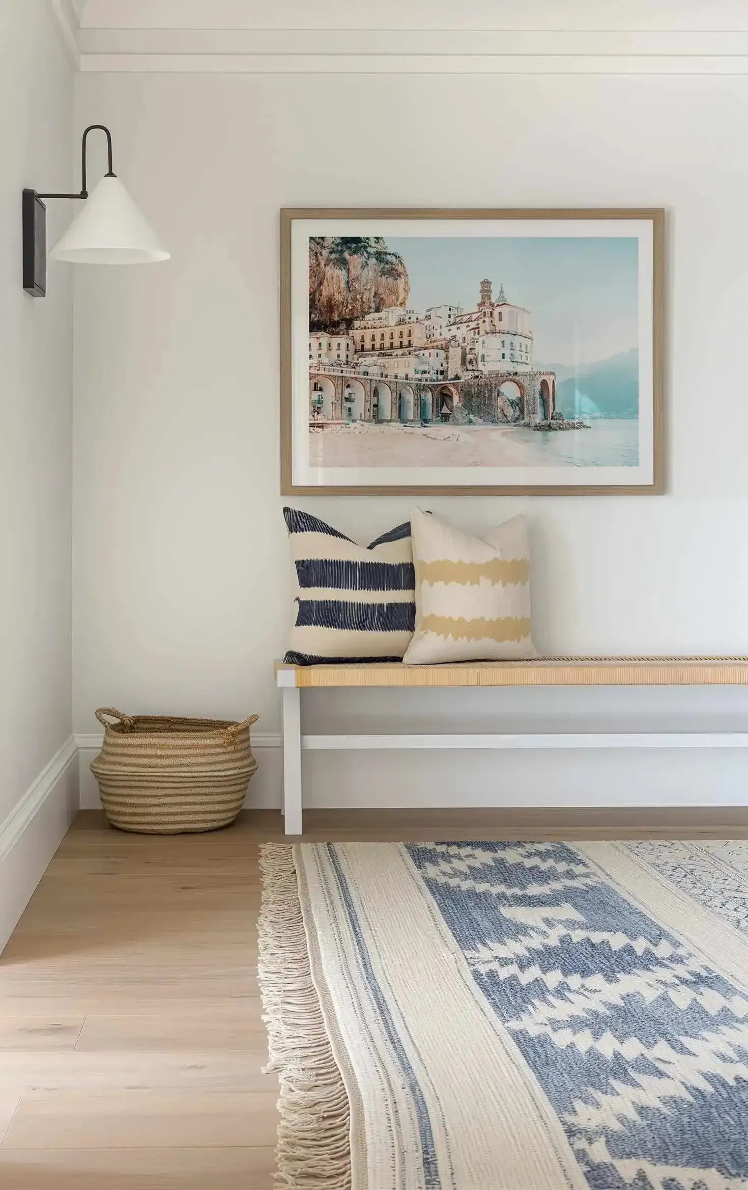 Amalfi Sunsets II | LS Art Print from Olive et Oriel where you can shop wallpaper and artworks online