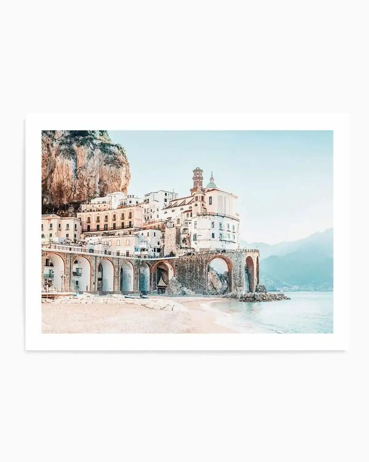 Amalfi Sunsets II | LS Art Print from Olive et Oriel where you can shop wallpaper and artworks online