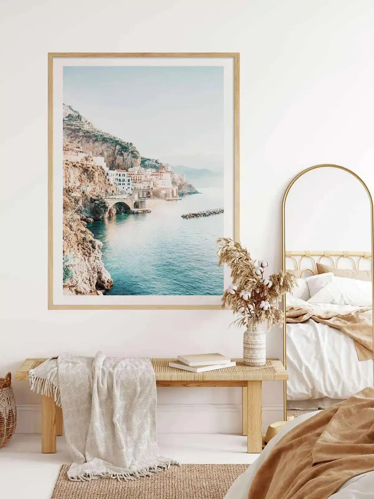 Amalfi Sunsets I Art Print from Olive et Oriel where you can shop wallpaper and artworks online