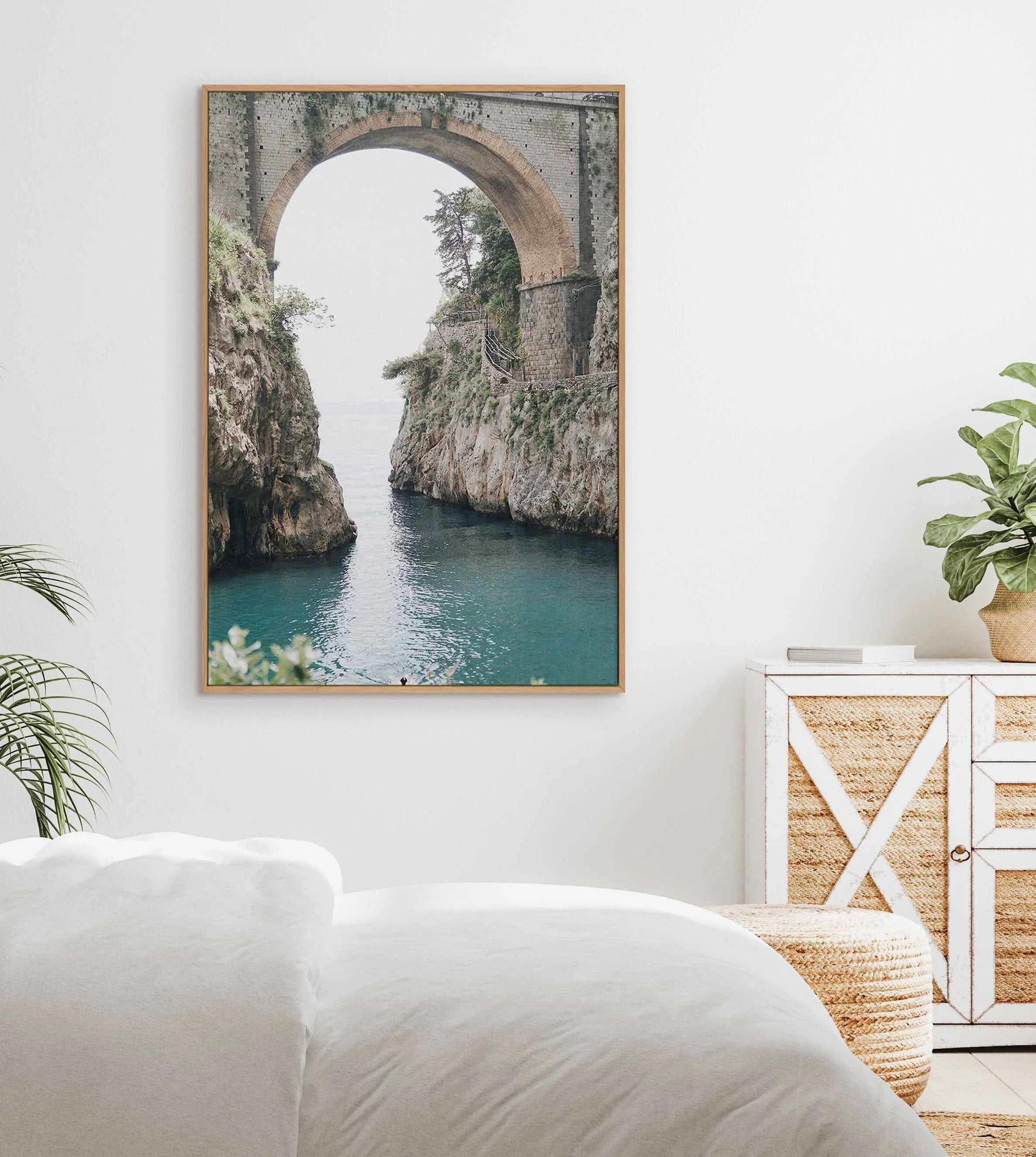 Amalfi Arch by Renee Rae | Framed Canvas Art Print from Olive et Oriel where you can shop wallpaper and artworks online