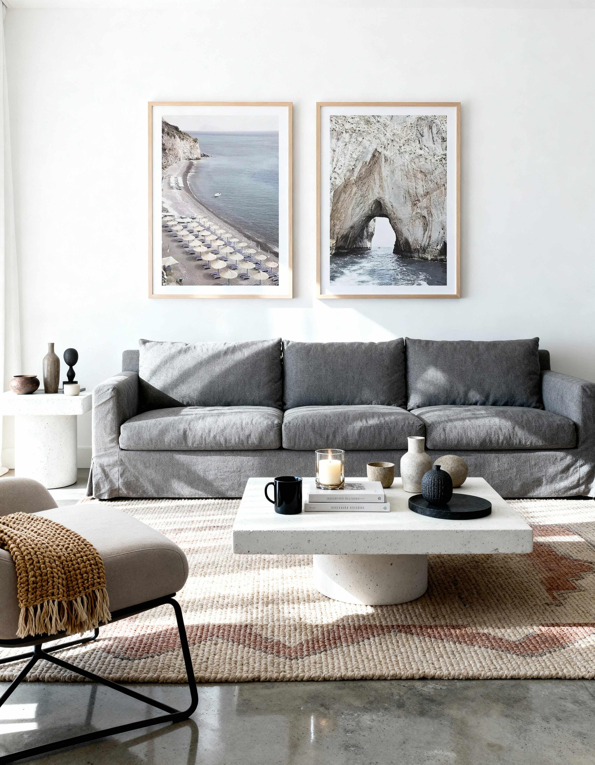 Amalfi Coast Life I & II Art Print Set of 2 | Matching Wall Art from Olive et Oriel where you can shop wallpaper and artworks online