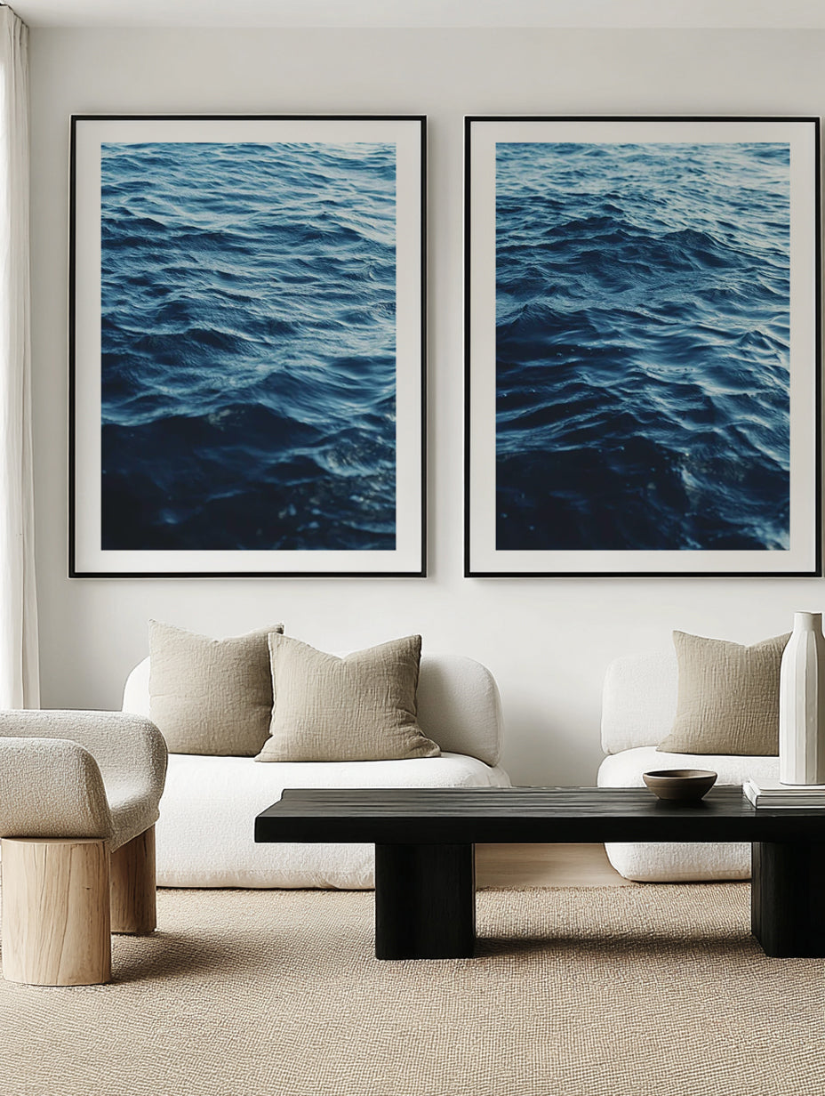 Amalfi Seas I & III Art Print Set of 2 | Matching Wall Art