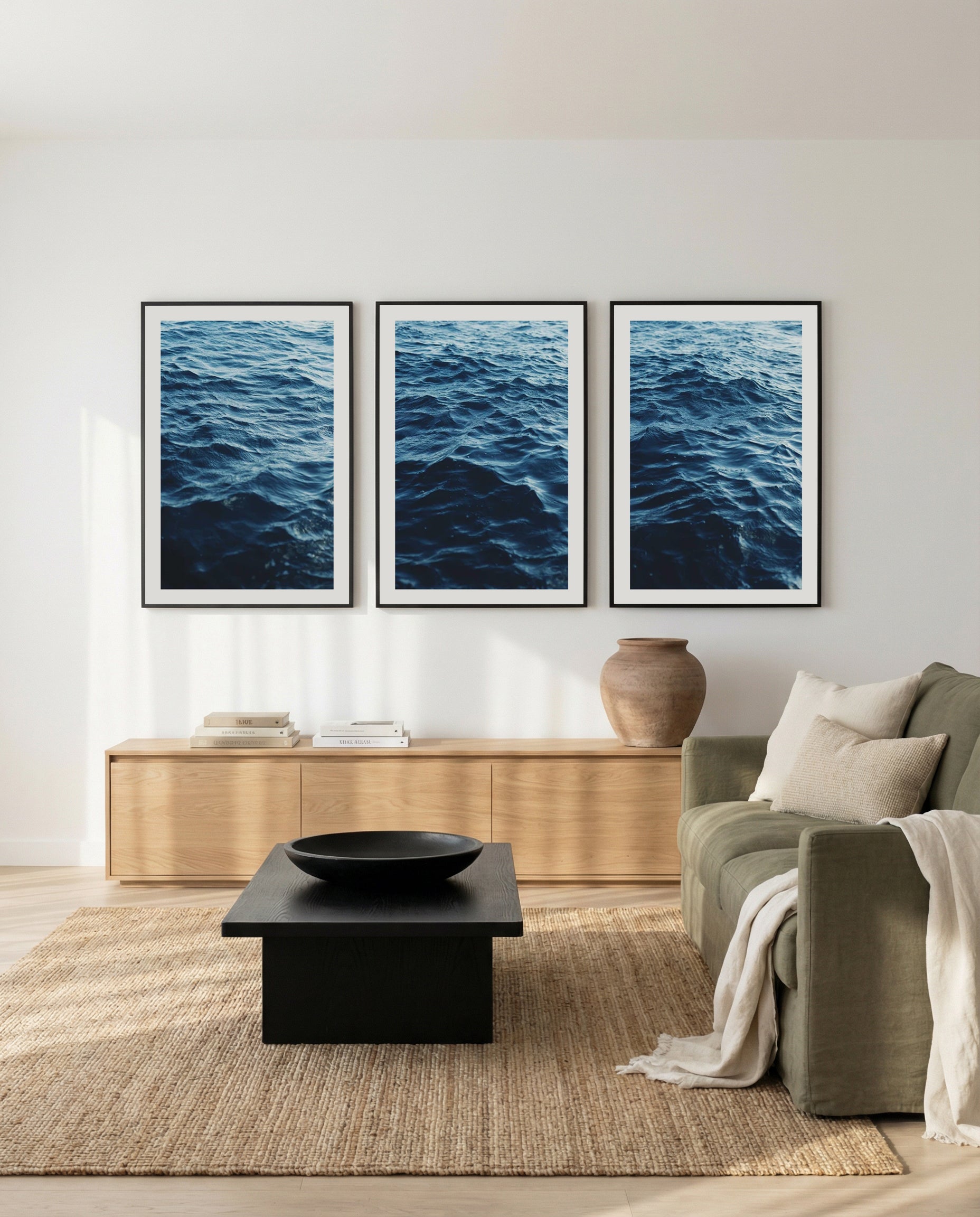Amalfi Seas I, II & III by Teigan Geercke | 3 Piece Wall Art Set from Olive et Oriel where you can shop wallpaper and artworks online