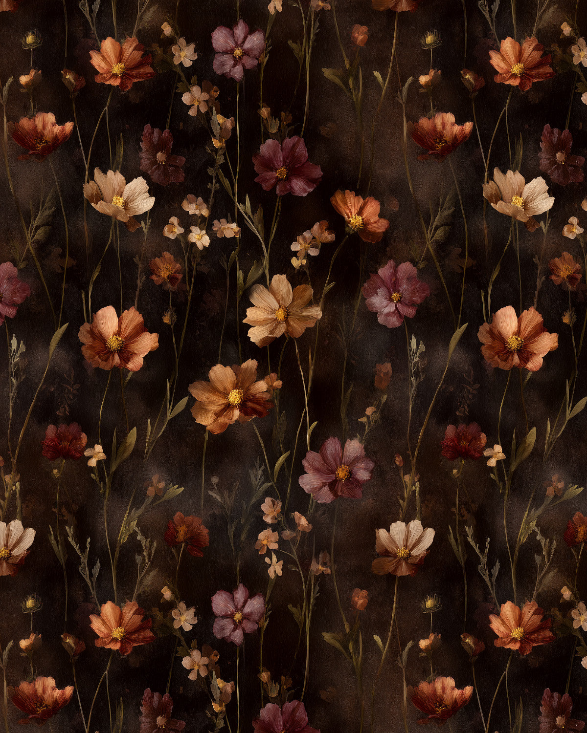 Amber Meadow Bloom Wallpaper — wallpaper by Olive et Oriel