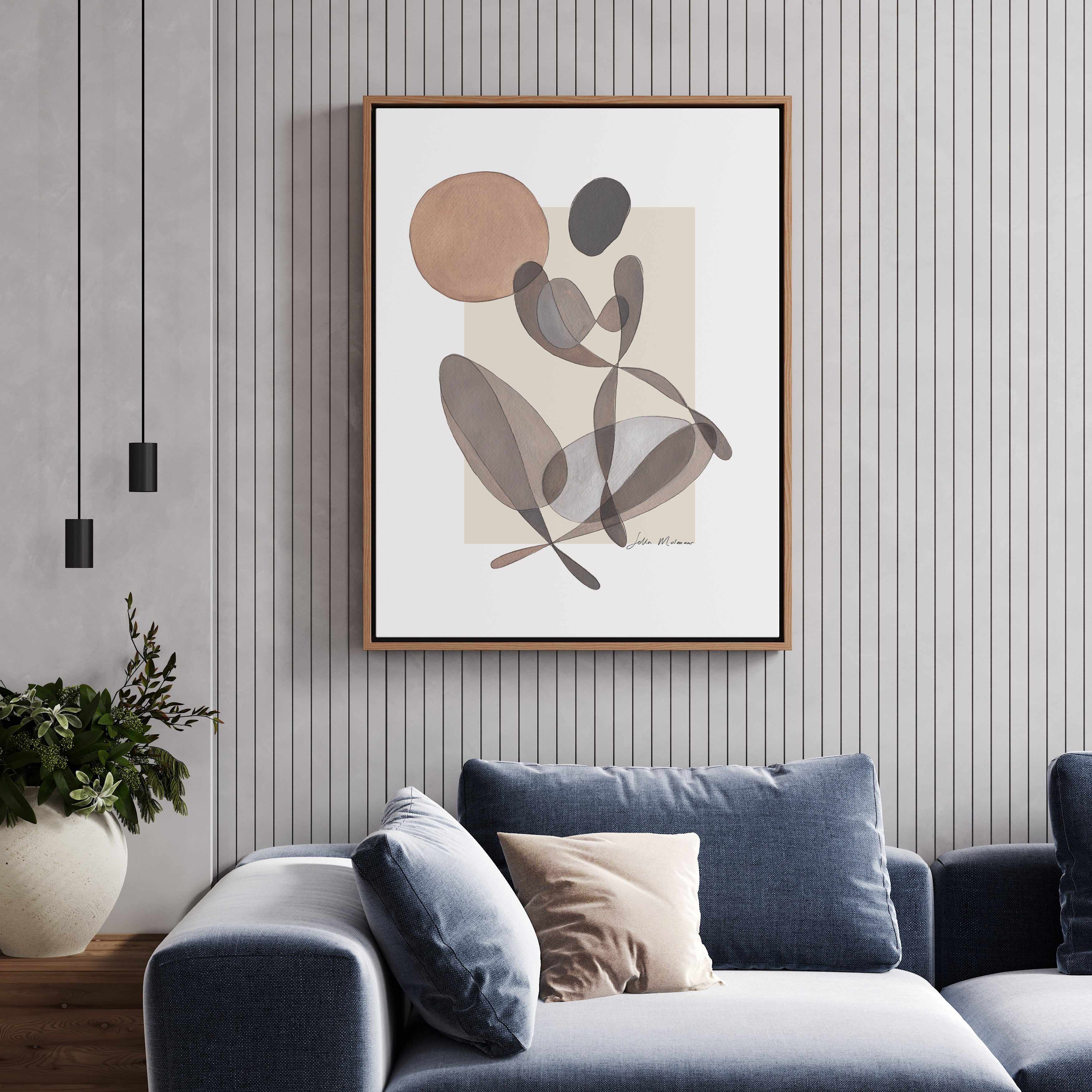 Ambient VI by Sella Molenaar | Framed Canvas Art Print