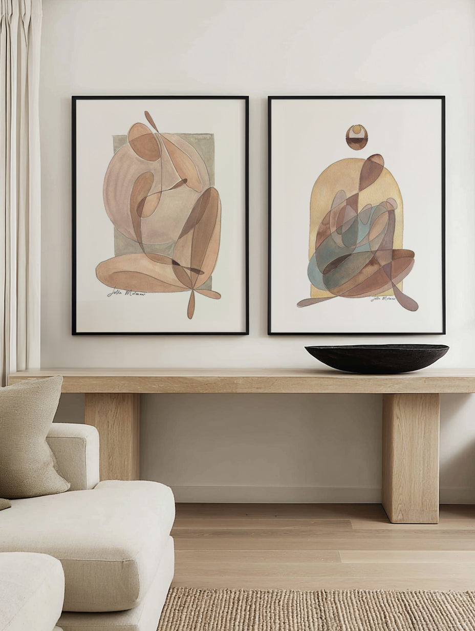 Ambient II & III by Sella Molenaar Art Print Set of 2 | Matching Wall Art