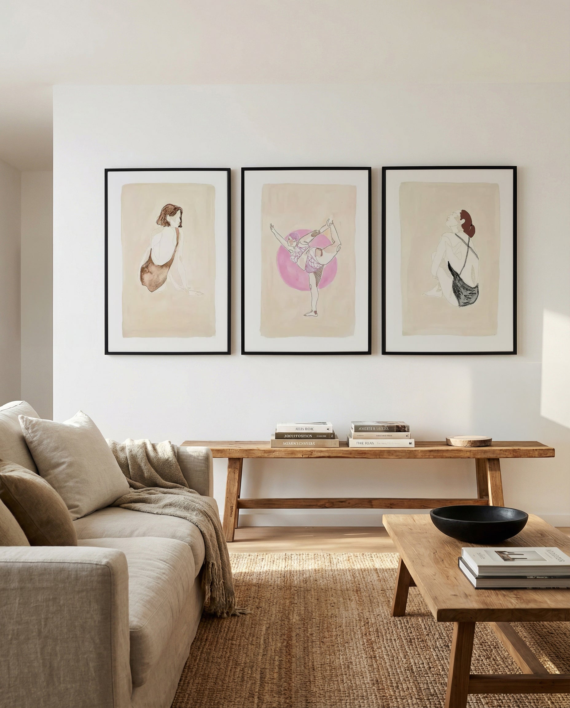 Ambient I, II & III by Sella Moleenar | 3 Piece Wall Art Set from Olive et Oriel where you can shop wallpaper and artworks online