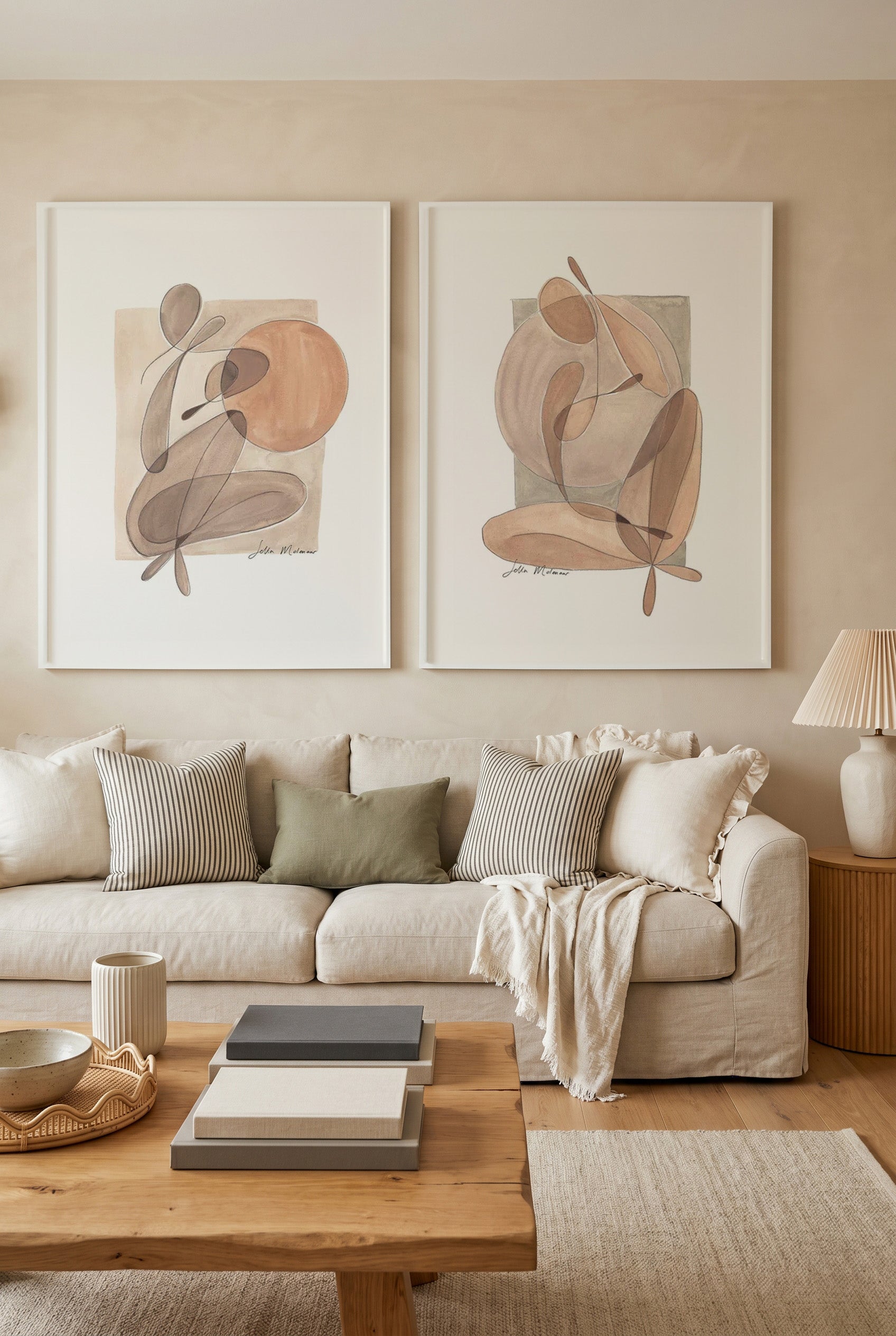 Ambient I & II by Sella Molenaar Art Print Set of 2 | Matching Wall Art