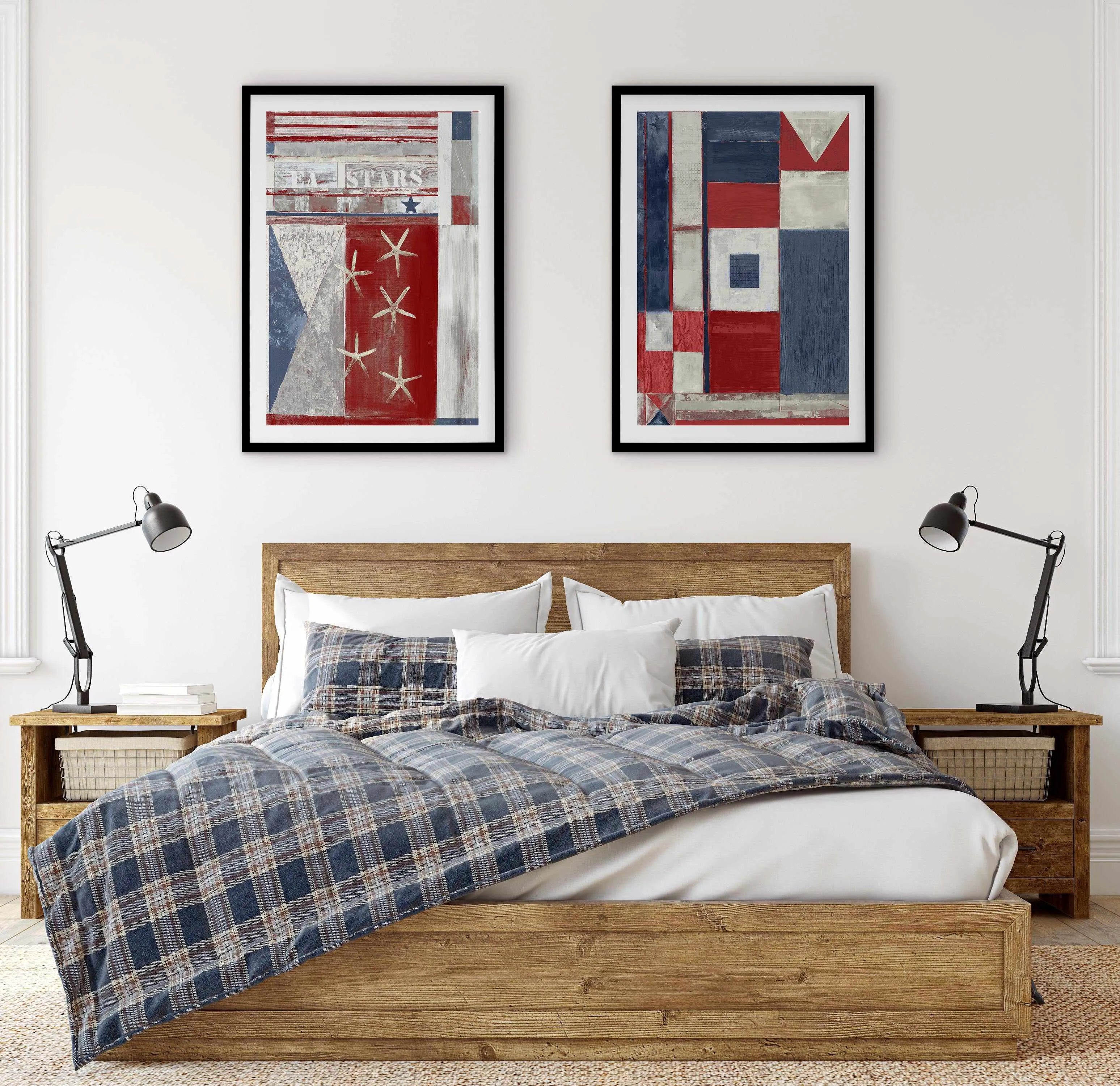 Americana II Art Print from Olive et Oriel where you can shop wallpaper and artworks online