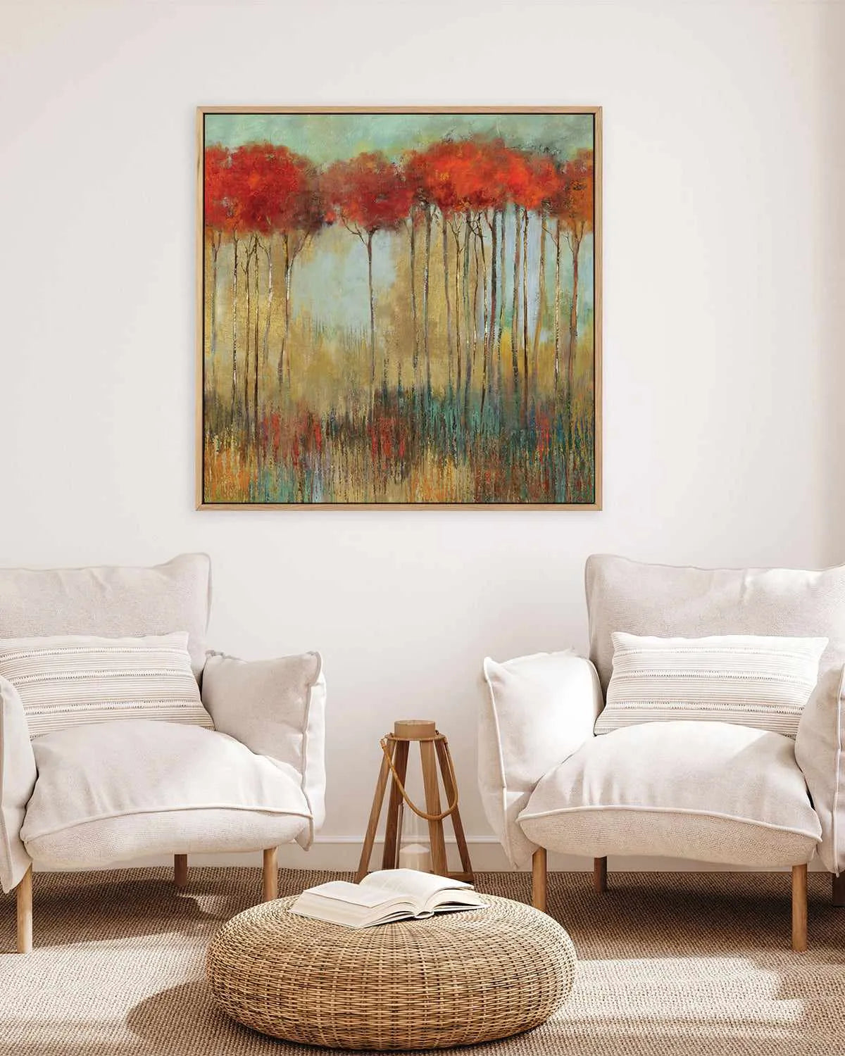 Amongst Friends | Framed Canvas Art Print from Olive et Oriel where you can shop wallpaper and artworks online