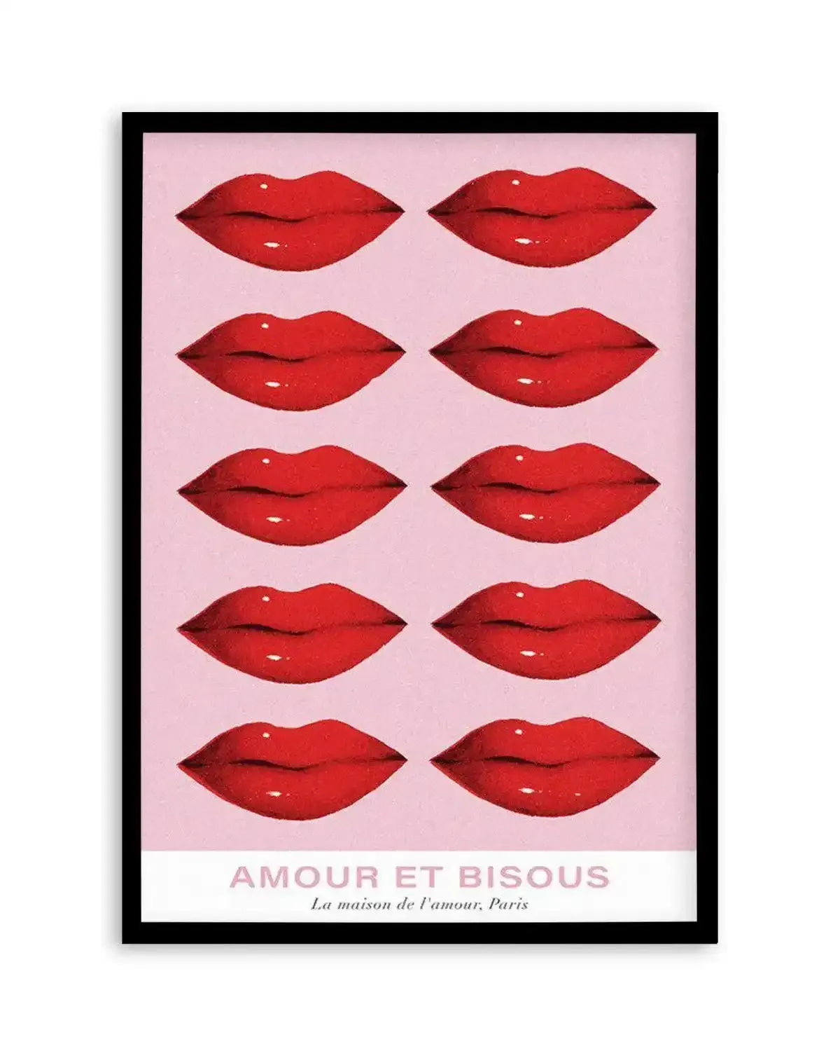 Amour et Bisous Art Print from Olive et Oriel where you can shop wallpaper and artworks online