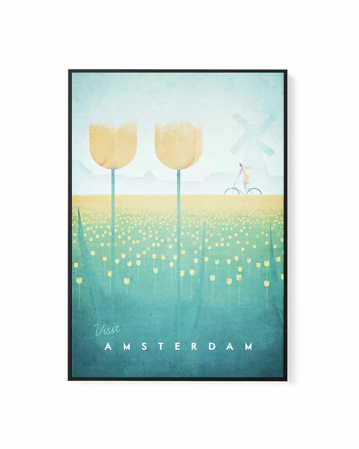 Amsterdam by Henry Rivers | Framed Canvas Art Print from Olive et Oriel where you can shop wallpaper and artworks online