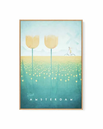 Amsterdam by Henry Rivers | Framed Canvas Art Print from Olive et Oriel where you can shop wallpaper and artworks online