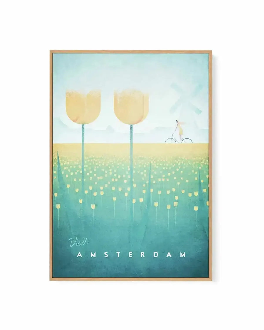Amsterdam by Henry Rivers | Framed Canvas Art Print from Olive et Oriel where you can shop wallpaper and artworks online